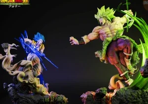Gogeta Blue vs Broly Super Saiyan Legendary 3D STL