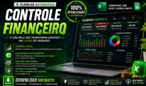 Planilha 100% Automática para Controle Financeiro