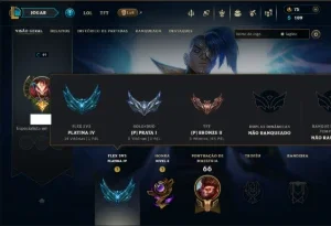 Prata 1 com 60 Champs e 18 Skins