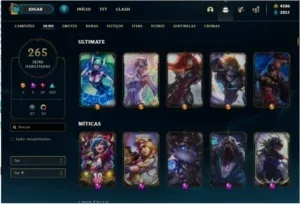 Conta League Of Legends, TOP,  265 skins, todos os campeoes