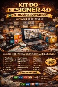 Kit do Designer 4.0 | +1 Milhão de Arquivos Editáveis