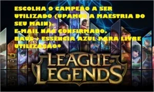 Conta Level 30 - Escolha seu nick e upamos manualmente!