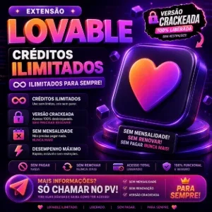 Extensão lovable CRACKEADA sem mensalidade