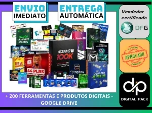 Pack Com +200 Ferramentas E Produtos Digitais