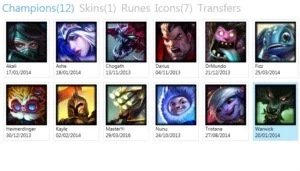 CONTA LV24 12 CHAMPS 1 SKINS