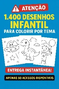 + 1.400 Desenhos Infantil  Para Colorir Por Tema