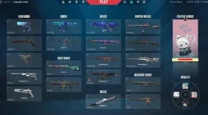 Conta Valorant com muitas skins + RANK DIAMANTE E MMR BOM