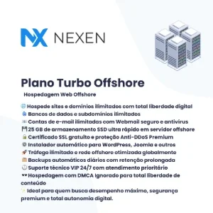 Plano Turbo — Hospedagem de Sites Offshore
