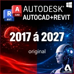 Autodesk Autocad + Revit Windows e Mac - Original 3 Anos