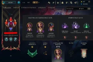 [Conta BR LOL]Viego Reinado Espectral+Borda+icone+236 SKINS