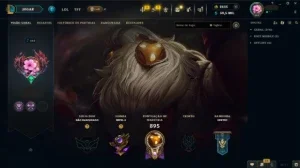 Conta League of Legends, ex mestre (2021), 252 skin+2635 RP