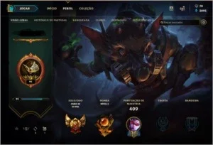 vendo conta ouro 3 com borda ouro 1 69 skins e 119 chaps