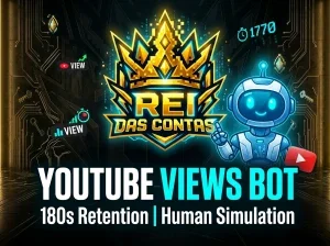 Bot de Views YouTube com Retenção de 180s (Simulação Humana)