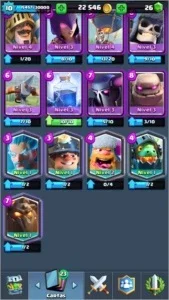 Clash Royale - nv 10 com 5 Lendárias
