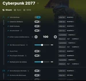 Cyberpunk 2077 Cheat Hack - Steam GOG e EPIC Indetectavel