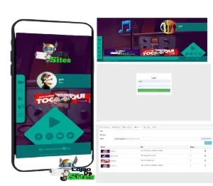 Player Landing Page Web Rádio V2 com painel admin