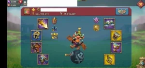 Conta Lords Mobile T4 531m poder 6m de Tropas (Migra 1090)