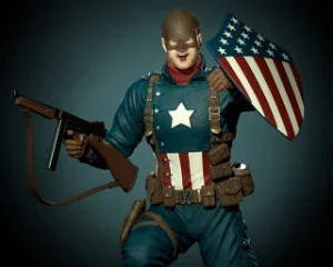 Captain America 1945  3D STL