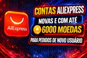 Contas Aliexpress Novas Com Até 6000 Moedas