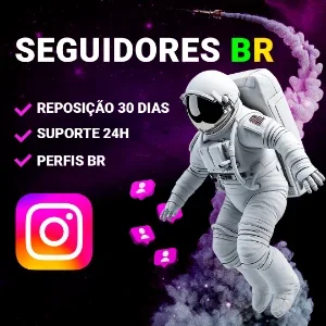 1K Seguidores Instagram 100% Br Com Reposição De 30Dias