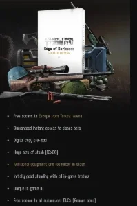 Conta Tarkov Edge Of Darkness Edição Limitada