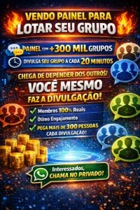Painel lotar grupo whatsapp