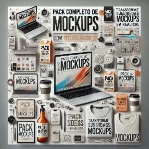Pack de Mockups 30+ Categorias Camisas Caneca Bolsa Natal
