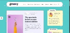 Tema Groovy 2.3.0 moderno e leve Wordpress