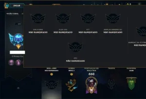 Unranked com 150 Champs e 93 Skins ( ADC / JG / SUP )