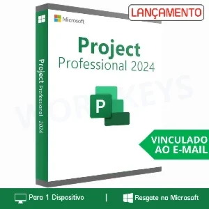 Project 2024 Professional - Resgate na Microsoft - Vitalício