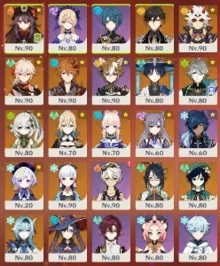 Conta AR 59 + 17 personagens 5⭐e 6 Armas 5⭐