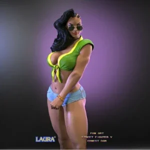Laura Street Fighter V - STL 3D