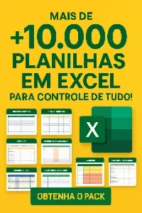 Pack Excel 10k - Planilhas pra Tudo