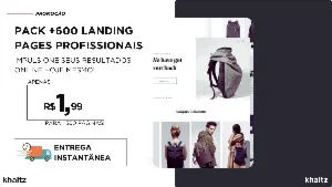 Pack +600 Landing Pages Profissionais!