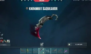 Valorant com Katana Oni, Karambit saqueadora e mais + Conta