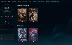 Skins do Faker Autografada, Jinx e Viego Exaltada