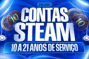 Conta Steam 22 Anos Medalhas 5 e 10 Anos Cs2 +PRIMEIRO EMAIL