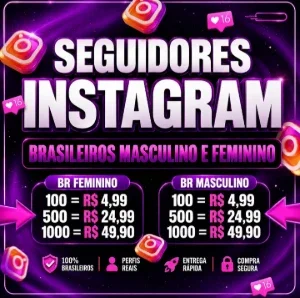 Seguidores Instagram Brasileiro(As) Feminino Ou Masculino