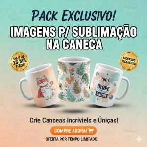 Pack Completo P Caneca Sublimaçao +15 MIL ITENS