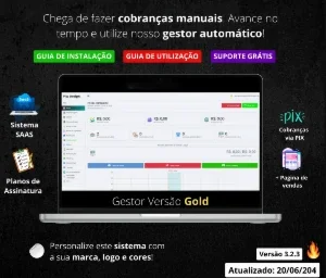 Gestor Pro v3.2.3 versão gold - Sistema de Cobranças 💻
