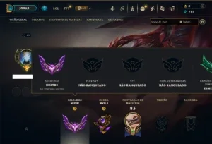 Mestre com 110 Champs e 9 Skins +21 Fragmentos