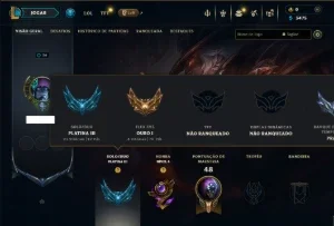 Platina 3 com 65 Champs e 4 Skins