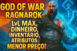 God of War Ragnarok - XP(lvl máx), dinheiro, cheat, etc  PS4