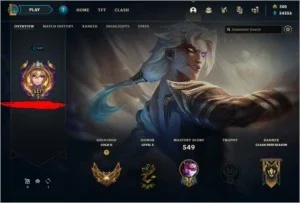 Conta lol com 598 skins
