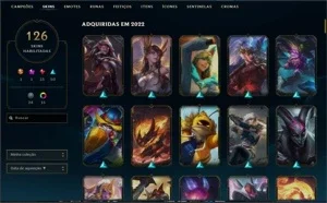 conta lol 127skins