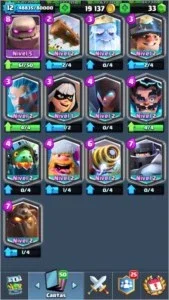 Conta clash royale nv 12