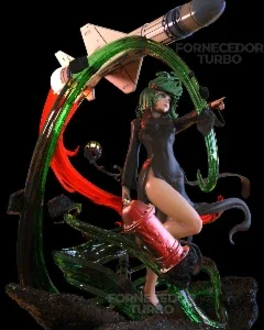 Tatsumaki Diorama 3D - Arquivo .Stl Para Impressão 3D
