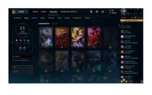 Conta Lol gold Muitas skins