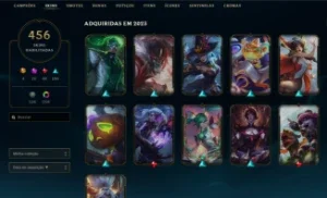 Conta do Lol, Dima 2, ex-mestre 450+ Skins