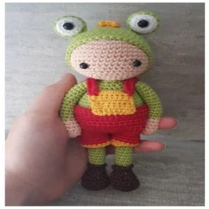 Receita em PDF - Boneco Sapo Amigurumi